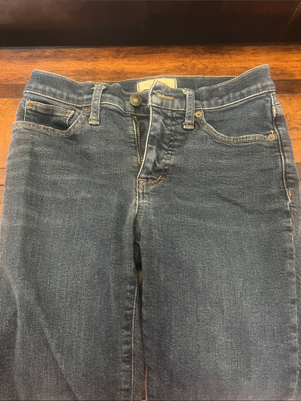 Madewell Straight-Leg Jeans in Medium Blue Wash
